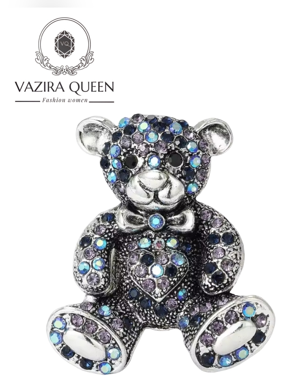 VQ Teddy Bear Brooch